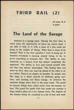 Third Rail (2): the Land of Savages