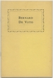 Bernard De Voto: a New Force in American Letters