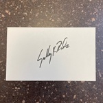 Sally Ride Autographed Card