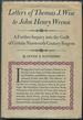 Letters of Thomas J. Wise to John Henry Wrenn: a Further Inquiry Into the Guilt of Certain Nineteenth-Century Forgers