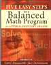 Five Easy Steps to a Balanced Math Program for Upper Elementary Grades