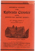 Historical Account of the Ephrata Cloister and the Seventh Day Baptist Society