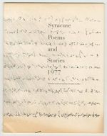 Syracuse Poems and Stories 1977