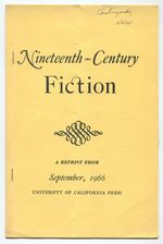 Nineteenth-Century Fiction a Reprint From September, 1966 University of California Press
