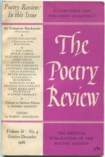 The Poetry Review-Volume Lii, Number IV, October-December 1961