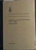 Catalogue of Early Printed Books 1471-1600