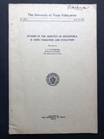 Studies in the Genetics of Drosophila, II: Gene Variation and Evolution--the Copy of Laurence H. Snyder