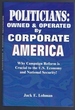 Politicians-Owned and Operated By Corporate America