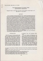 The Pomatiopsidae of Hunan, China (Gastropoda: Rissoacea) By Davis, George M; Chen, Cul-E; Wu, Chu; Kunag, Tie-Fu; Xing, Xin-Guo; Li, Li; Liu, Wen-Jian; and Yan, Yu-Lun