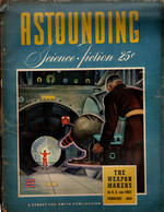 Astounding Science Fiction, February 1943. the Weapon Makers By a. E. Van Vogt. Cover Art By William Timmins. Rare Pulp Magazine