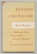 Beyond Criticism