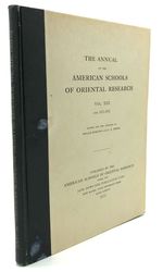 The Annual of the American Schools of Oriental Research, Vol. XIII, 1931-1932