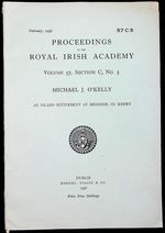An Island Settlement at Beginish, Co. Kerry; Proceedings of the Royal Irish Academy, Volume 57, Section C, No. 5; February 1956; 57 C 5