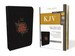 Kjv Holy Bible, Super Giant Print Reference Bible, Deluxe Black Floral Leathersoft, Thumb Indexed, 43, 000 Cross References, Red Letter, Comfort Print: King James Version