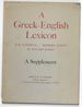 Greek-English Lexicon: a Supplement