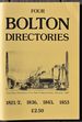 Four Bolton Directories 1821-22, 1836, 1843, 1853