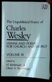 The Unpublished Poetry of Charles Wesley: Volume III--Hymns and Poems for Church and World [This Volume Only! ]