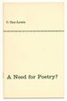 A Need for Poetry