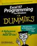 Excel 97 Programming for Windows for Dummies