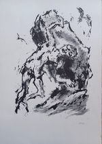 Sisyphos. Original-Graphik Aus Dem Nachlass. (Lithographie).