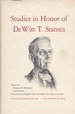 Studies in Honor of Dewitt T. Starnes