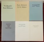 Mandeville Press 6 Volumes Not Hereafter, to Go Hidden, Machines, a Girl With Beehive Hair, Selected Poems, the Rajah-Birdwing