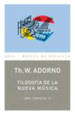 Filosofia De La Nueva Musica-Adorno, Theodor W