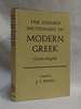 Oxford Dictionary of Modern Greek English