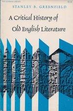 1968 Pb Critical History of Old English Literature