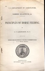 Principles of Horse Feeding, (U.S. Department of Agriculture Farmers' Bulletin No. 170)