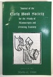 Journal of the Early Book Society for the Study of Manuscripts and Printing History: Volume 2, 1999 (This Volume Only)