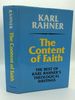 The Content of Faith: the Best of Karl Rahner's Theological Writings