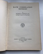 Rank correlation methods.