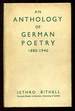 An Anthology of German Poetry 1880-1940