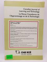 Canadian Journal of Learning and Technology / La Revue Canadienne De L'Apprentissage Et De La Technologie