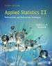 Applied Statistics II: Multivariable and Multivariate Techniques