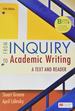 From Inquiry to Academic Writing: a Text and Reader, Fifth Edition
