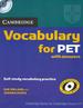 Cambridge Vocabulary for Pet With Answers and Cd