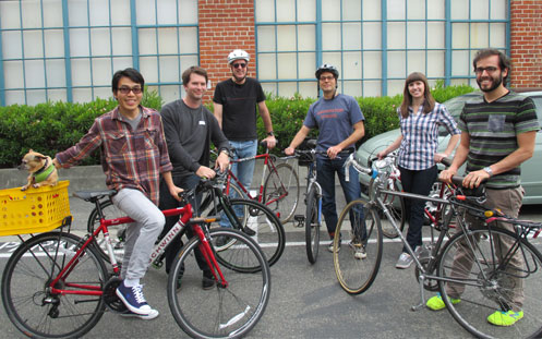 At Alibris, we encourage everyone to bike to work.