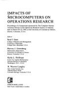 Impact of Microcomputers on Operations Research: Symposium Proceedings