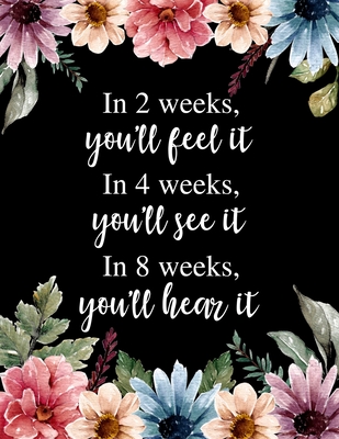 In 2 Weeks, You'll Feel It. In 4 Weeks, You'll See It. In 8 Weeks, You'll Hear It.: Fitness and Wellness Planner - Notebook for Weight Loss - Daily Food and Exercise Journal - Meal and Activity Tracker - Motivational Saying on Floral Cover Design - Parker, Meagan D