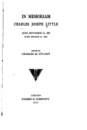 In Memoriam Charles Joseph Little