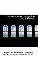 In Memoriam Josephine Shaw Lowell