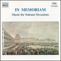 In Memoriam - Bertalan Hock (organ); Capella Istropolitana; Janos Balint (flute); Laurence Cummings (organ); Nra Mercz (harp);...