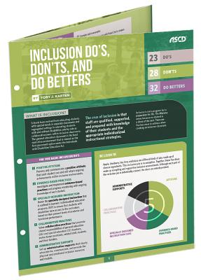 Inclusion DOS, Don'ts, and Do Betters: Quick Reference Guide - Karten, Toby J, Ms.