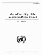 Index to Proceedings of the Economic and Social Council 2023