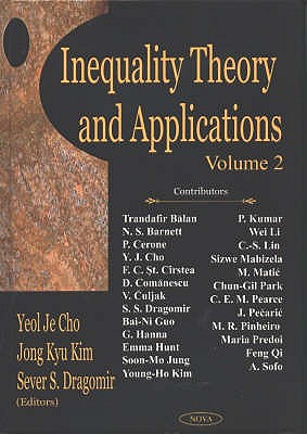 Inequality Theory & Applications: Volume 2 - Cho, Yeol Je (Editor)