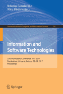 Information and Software Technologies: 23rd International Conference, Icist 2017, Druskininkai, Lithuania, October 12-14, 2017, Proceedings