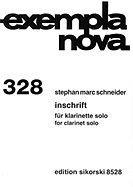 Inschrift: Clarinet Solo
