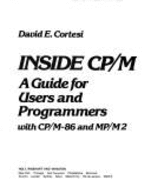 Inside CP/M: Guide for Users and Programmers with CP/M-86 and MP/M2